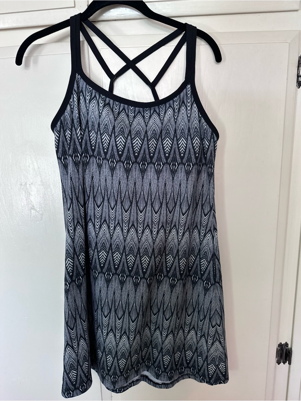 Prana Black Logo Tank Top